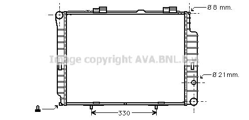 AVA QUALITY COOLING Радиатор, охлаждение двигателя MS2191